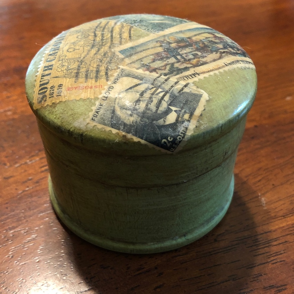 Vintage Wooden Trinket Box